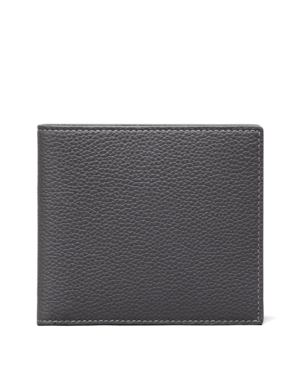 Thom Browne Gray Porte-Cartes En Cuir Grainé for men