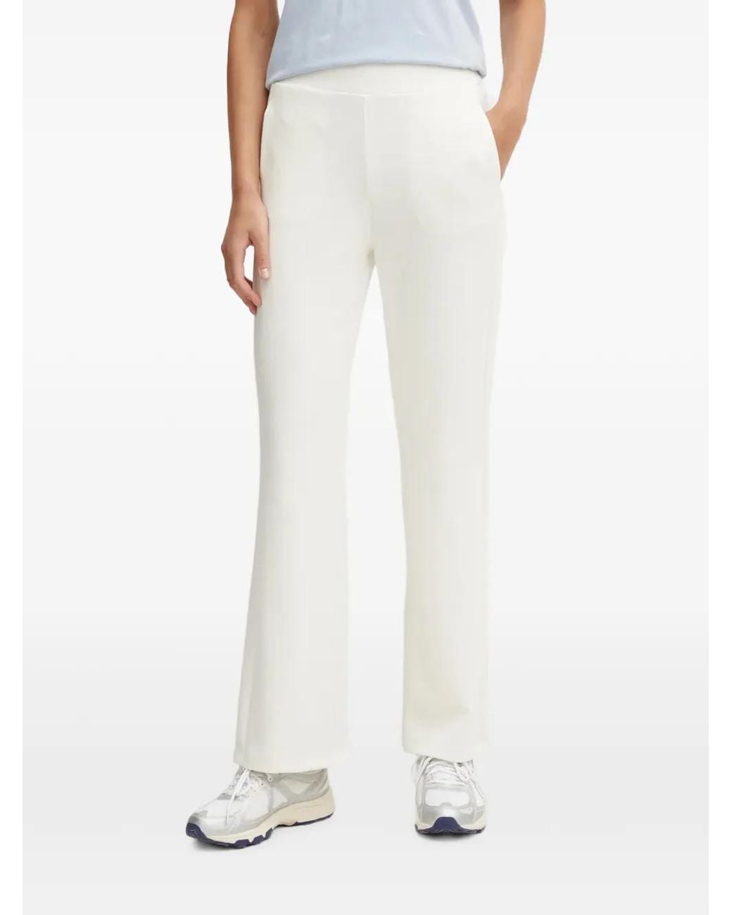 Sportalm White Straight-Leg Trousers