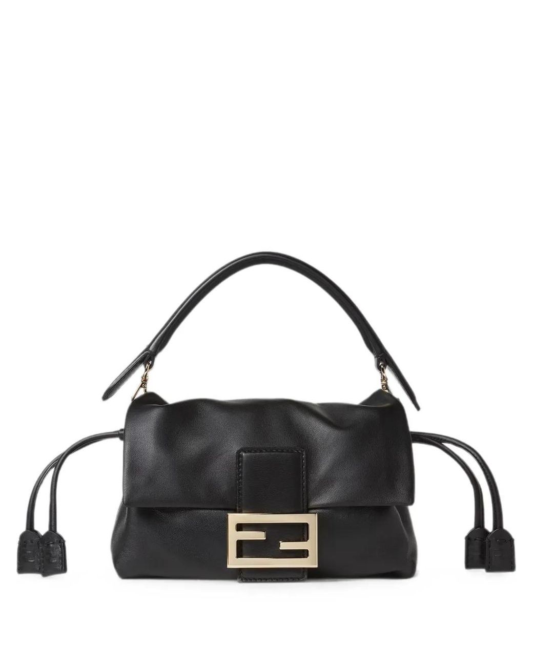 Fendi Black Baguette Soft Small
