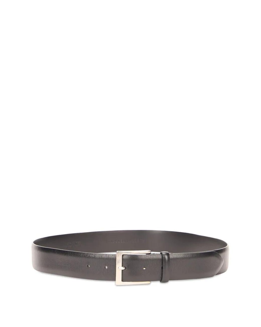 Alberta Ferretti Gray Buckle-Fastening Leather Belt