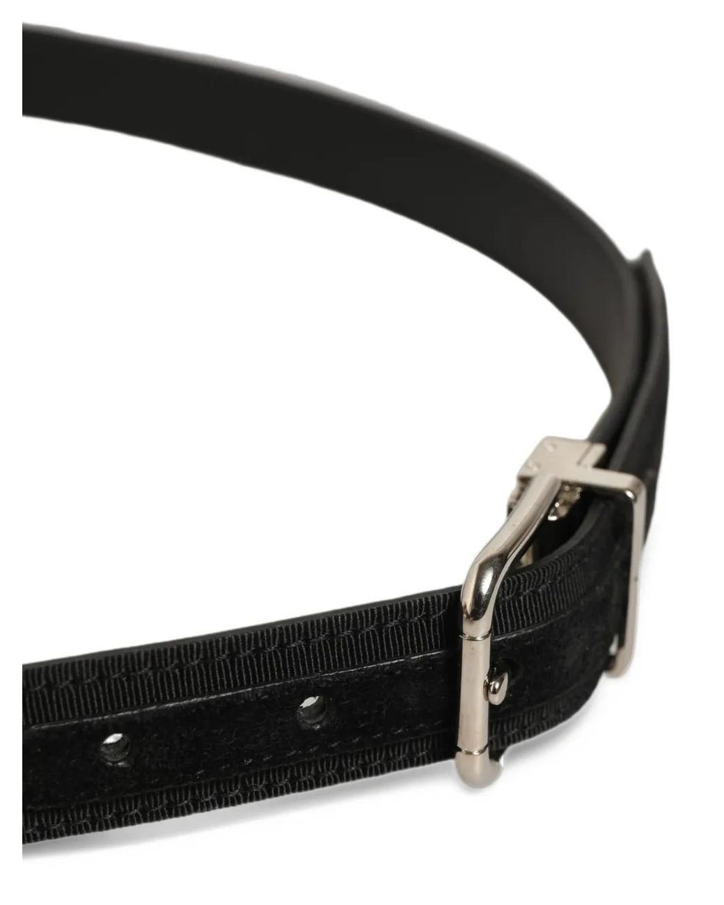 Dolce & Gabbana Black Buckle-Fastening Belt for men