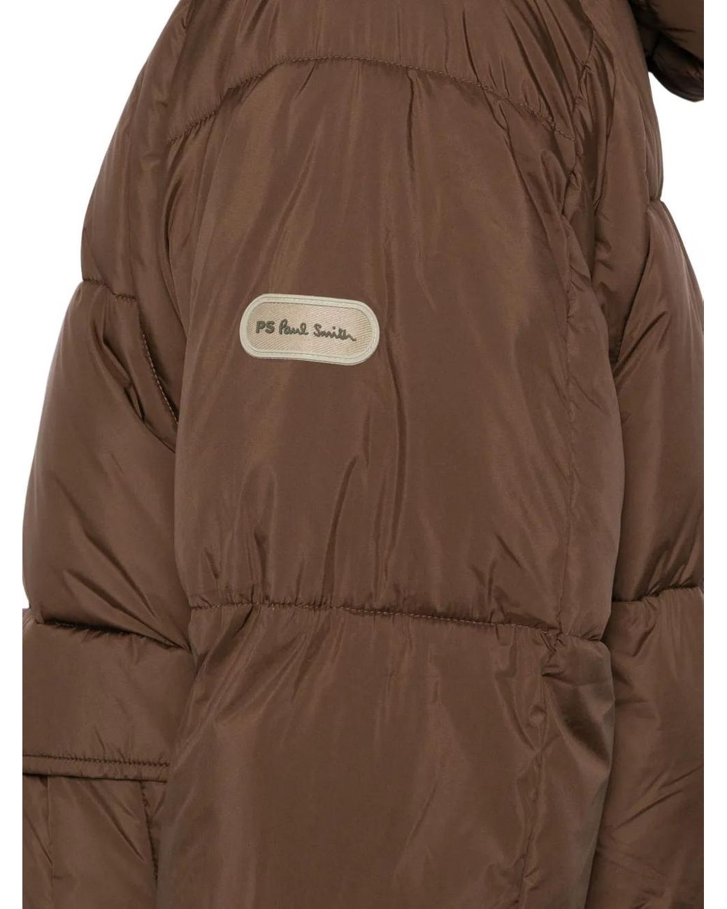 Paul Smith Gewatteerd Jack Met Logopatch in het Brown voor heren
