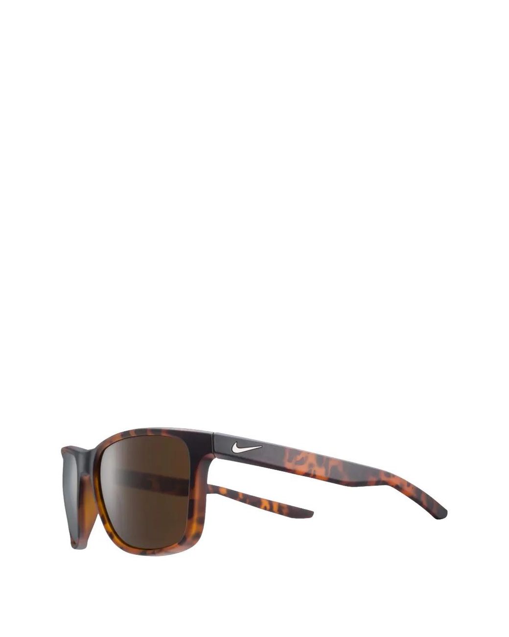 Nike Brown Tortoise Square Sunglasses for men