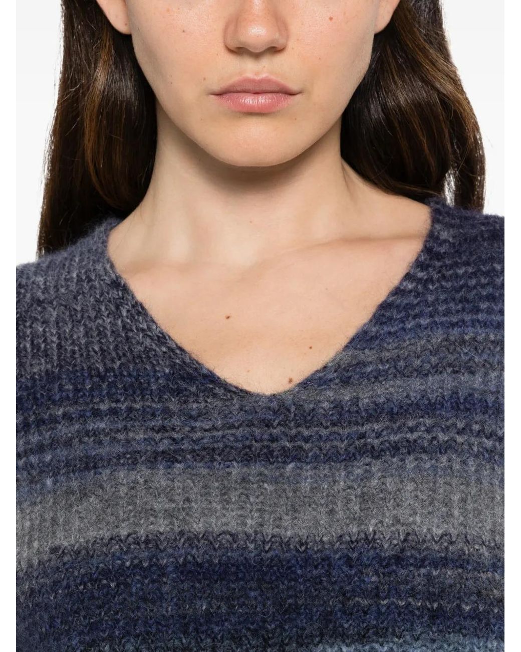 Neera Blue V-Neck Sweater