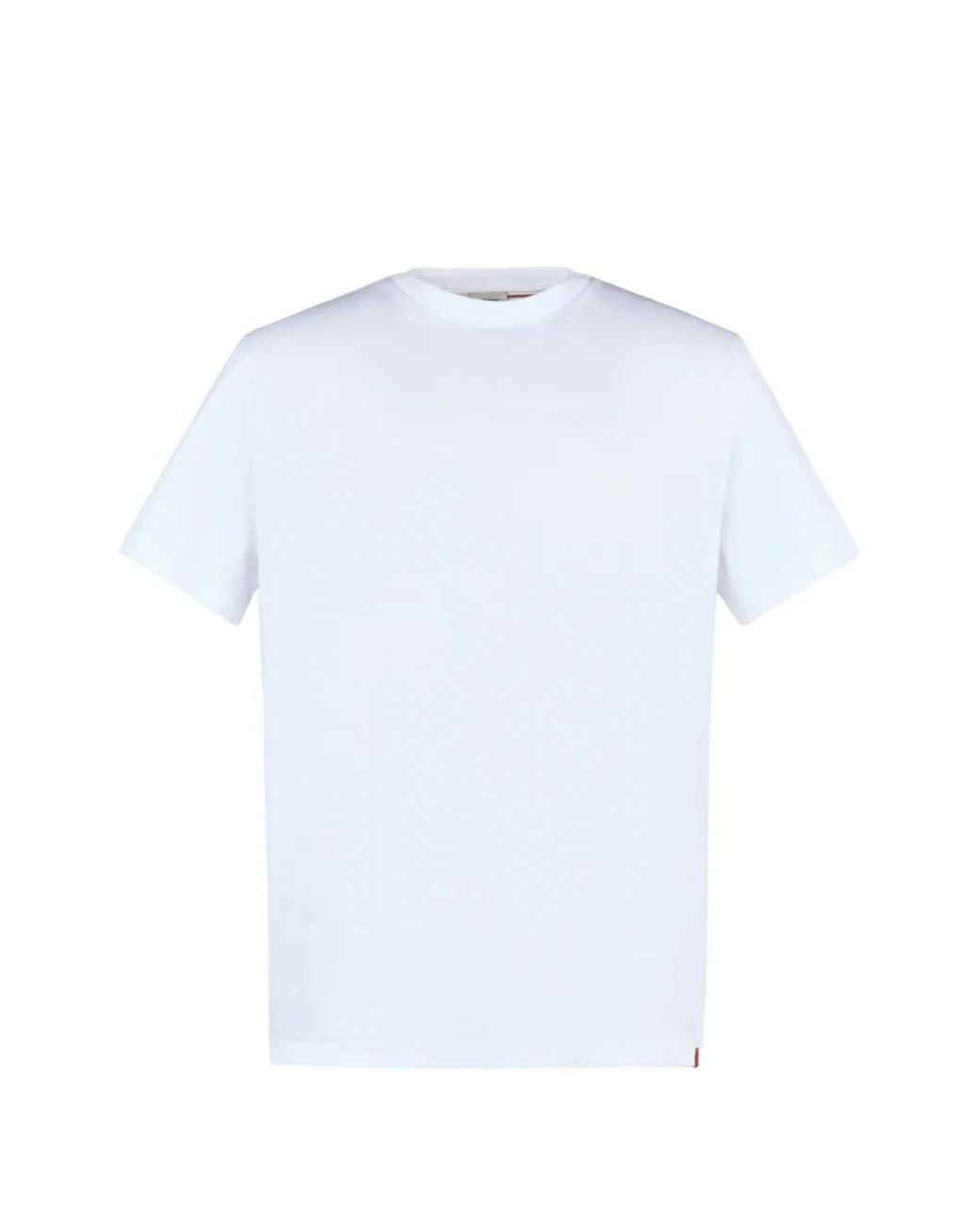 Tod's White Contrast-Band T-Shirt for men