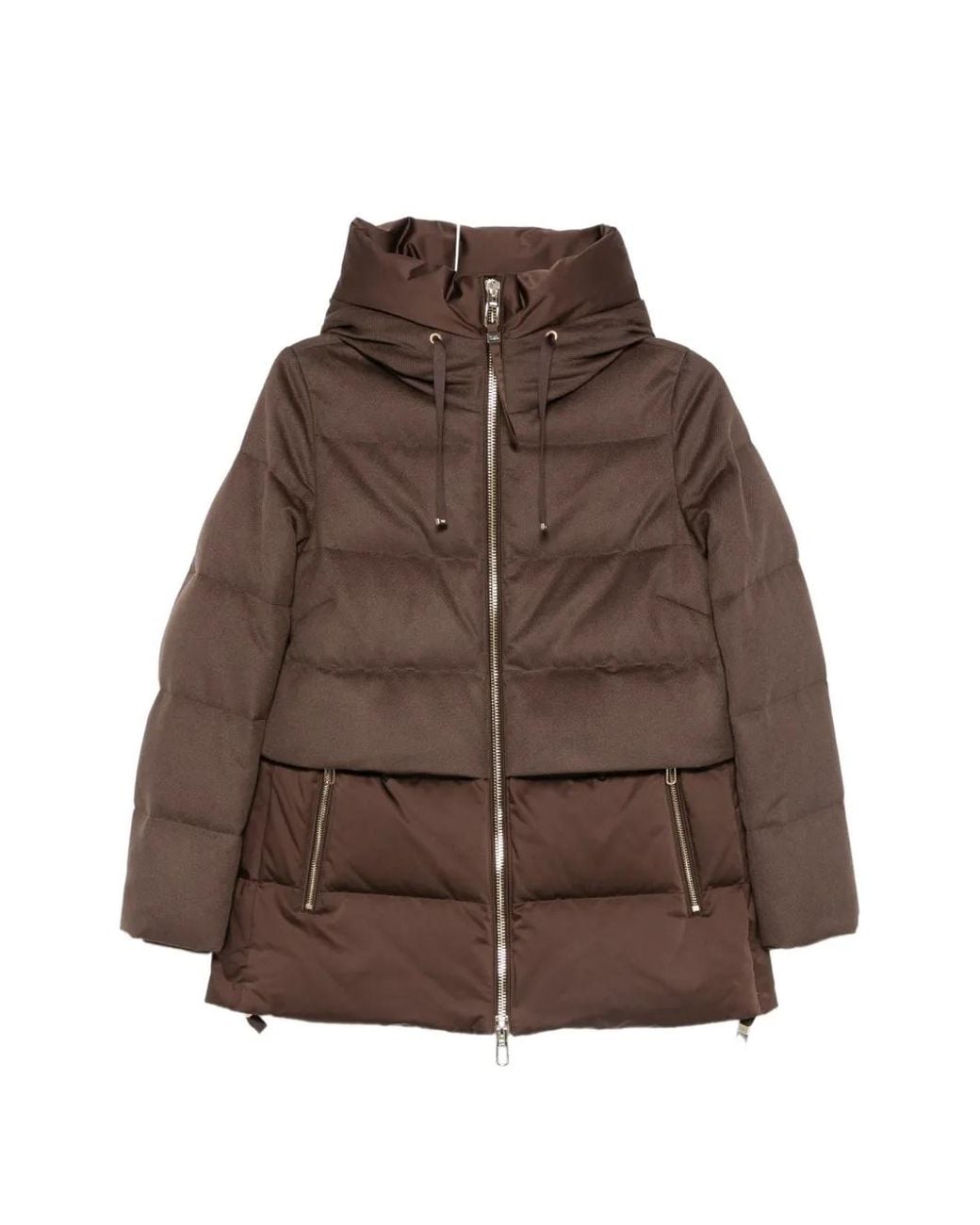 DUNO Brown Keiko Prato Hooded Padded Coat