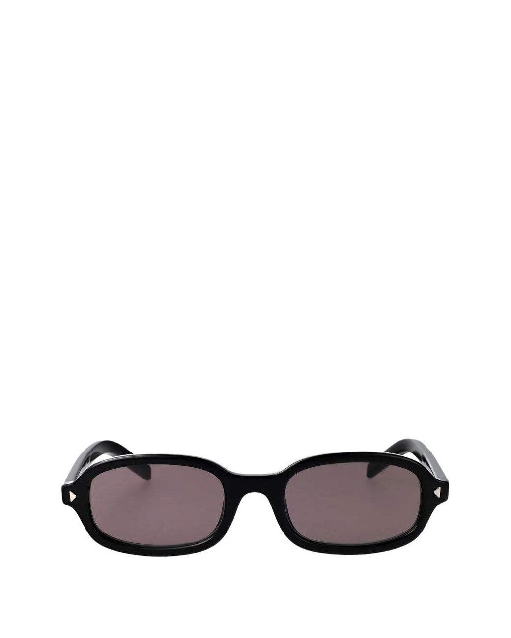 Prada Black Sunglasses With The Iconic Metal Plaque