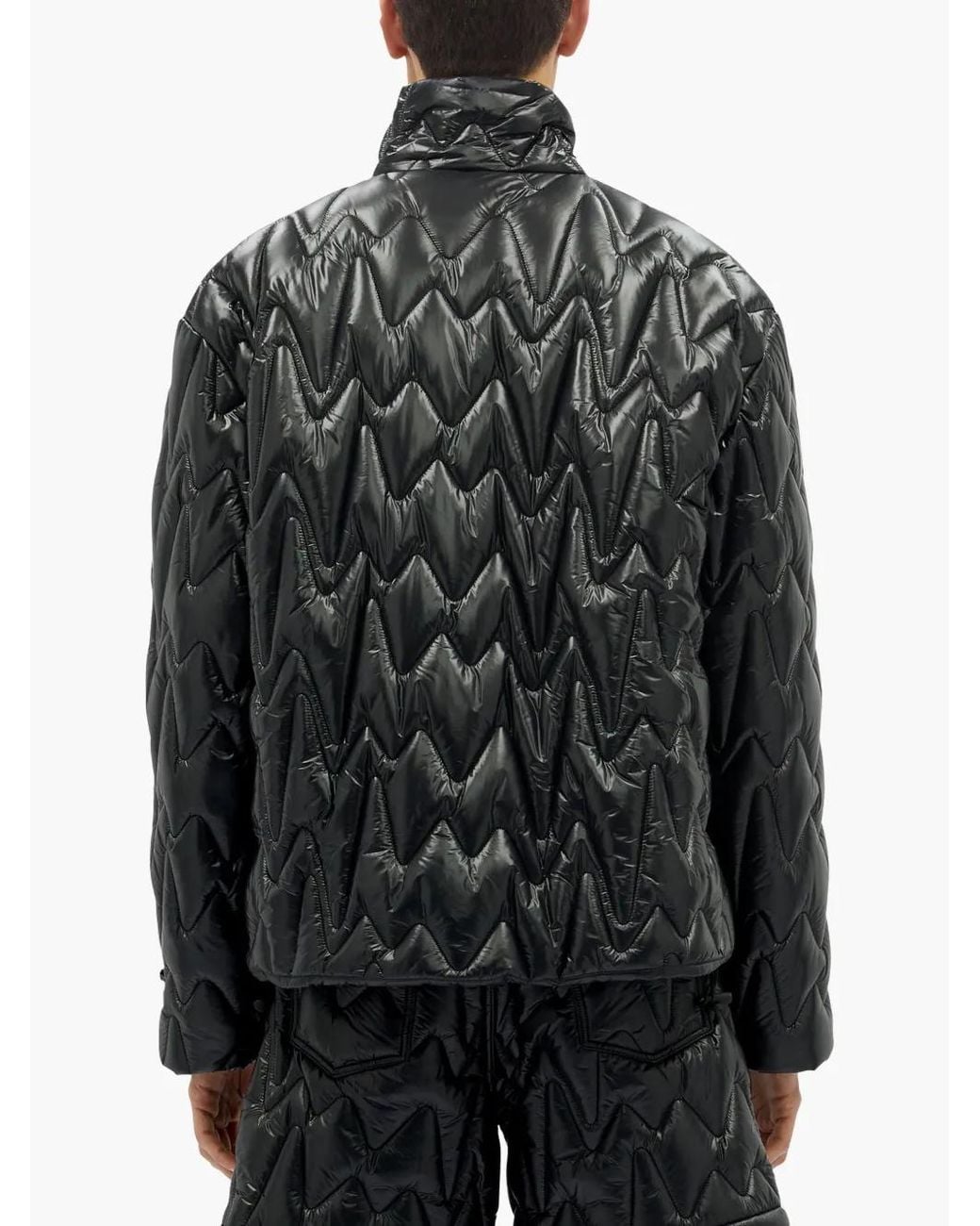 Veste À Design Matelassé MSGM pour homme en coloris Black