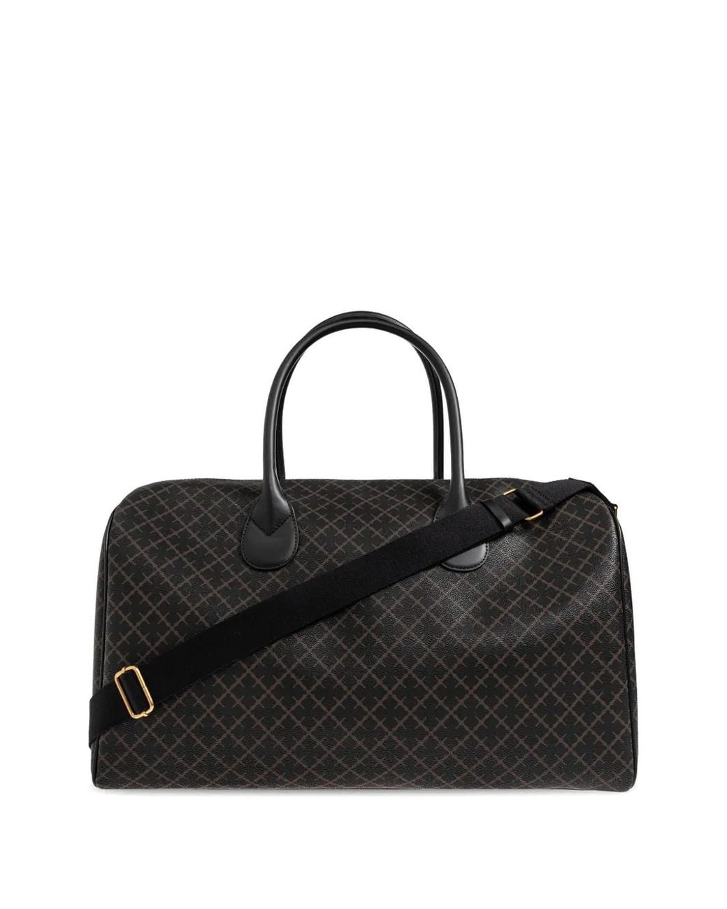 By Malene Birger Black Sac Cabas À Motif Monogrammé