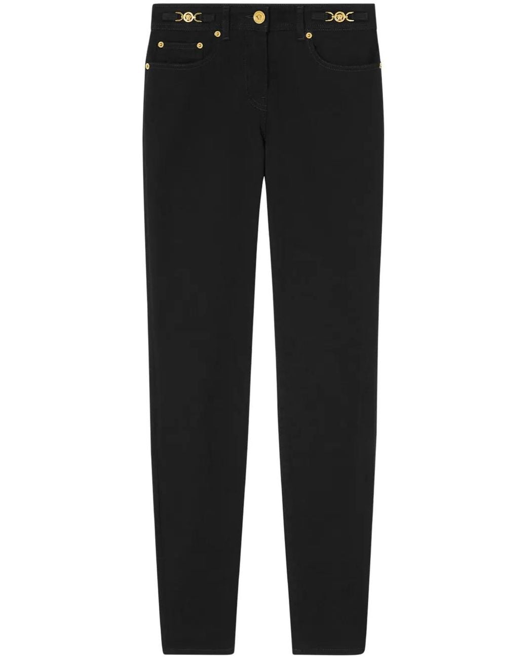 Versace Black Medusa '95 Skinny Jeans