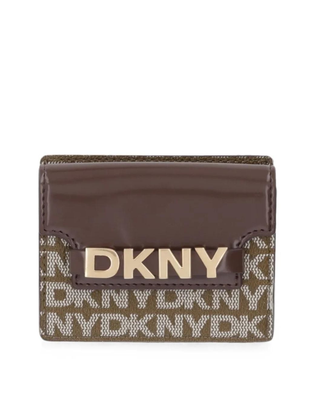 DKNY Brown Kartenetui Mit Logo-Print