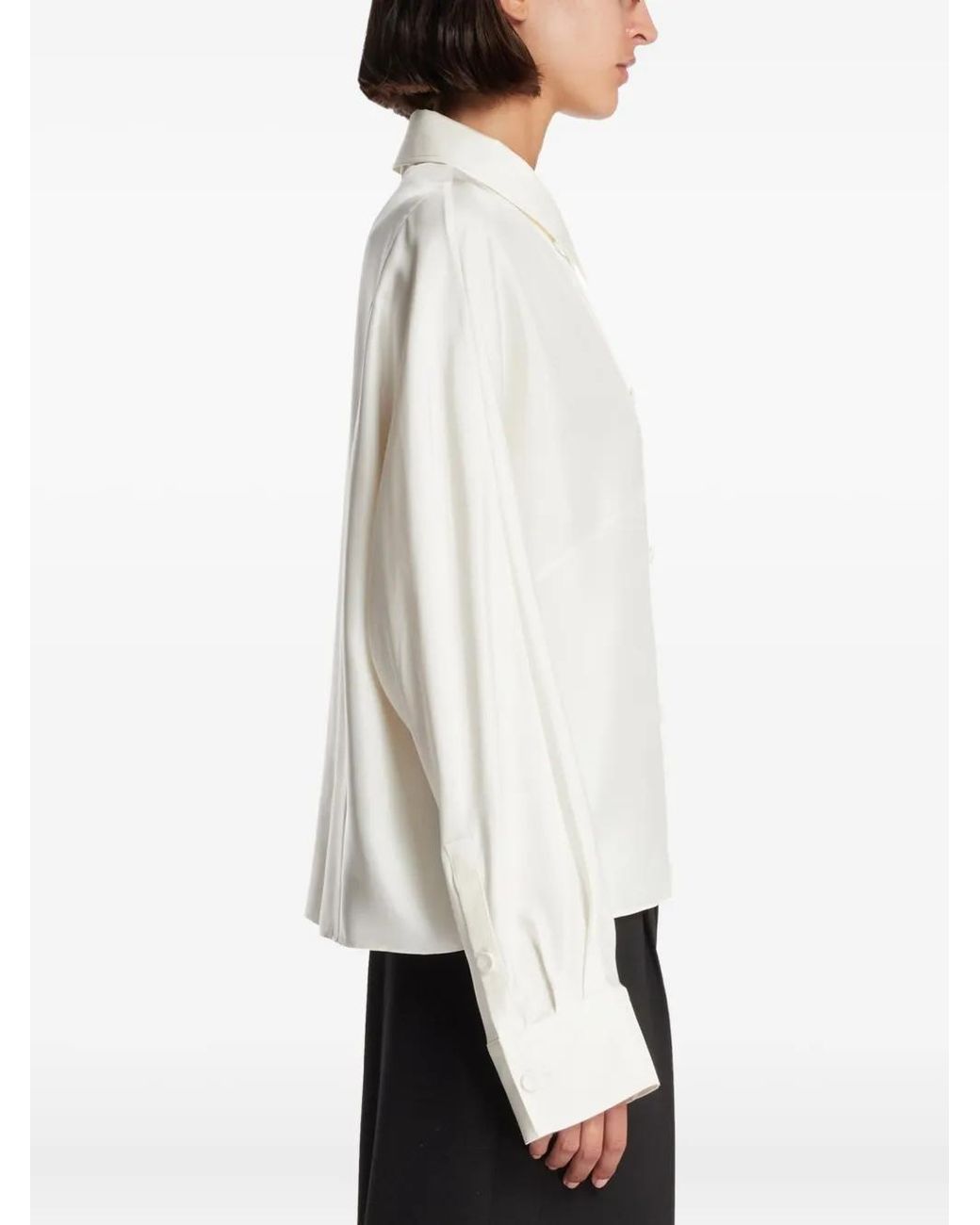Rohe White Double-Breasted Blouse