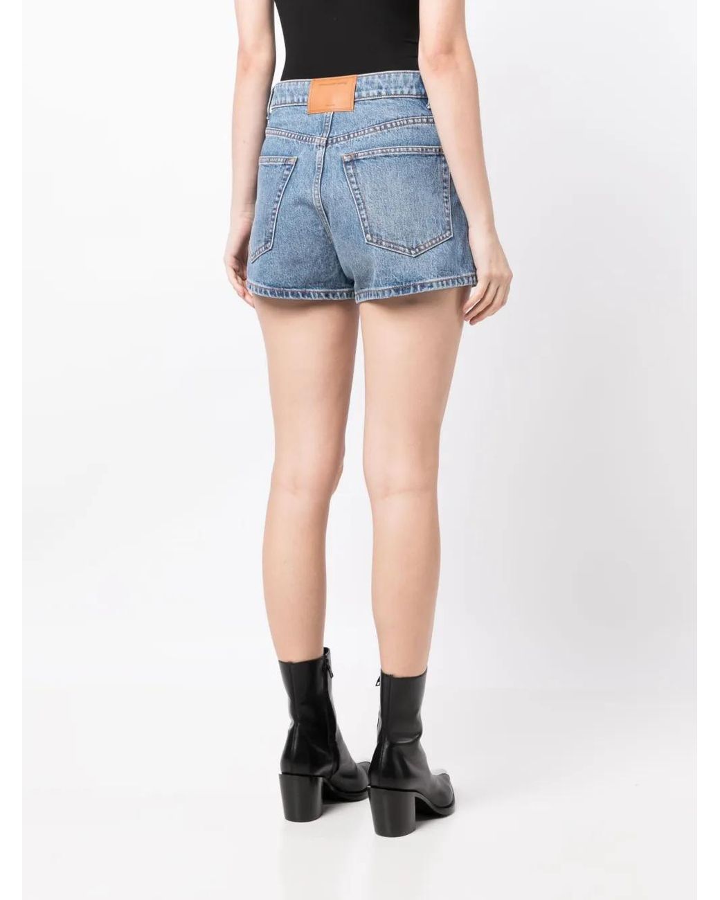 Alexander Wang Blue Shorty High-Rise Short