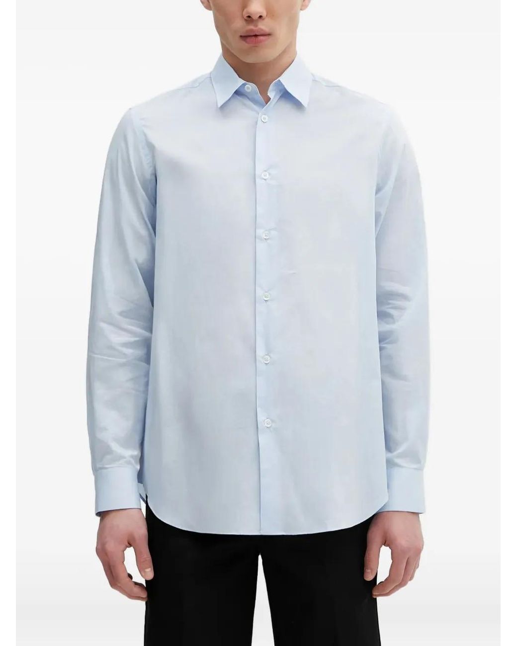 Paul Smith White Long-Sleeved Button-Down Shirt for men