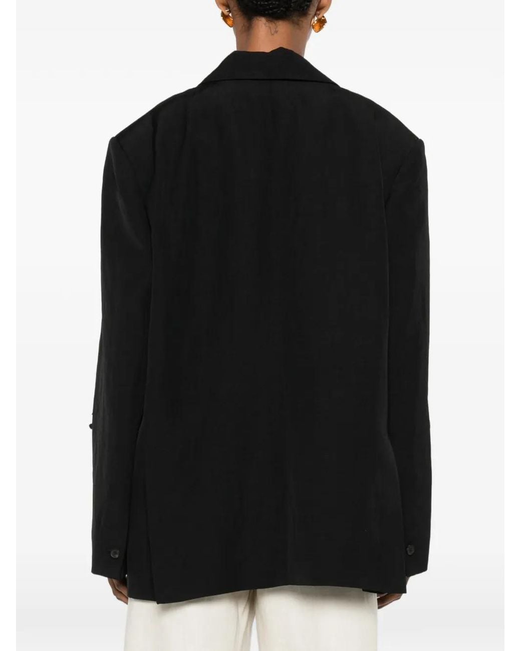 frenken Black Bow-Embellishment Blazer