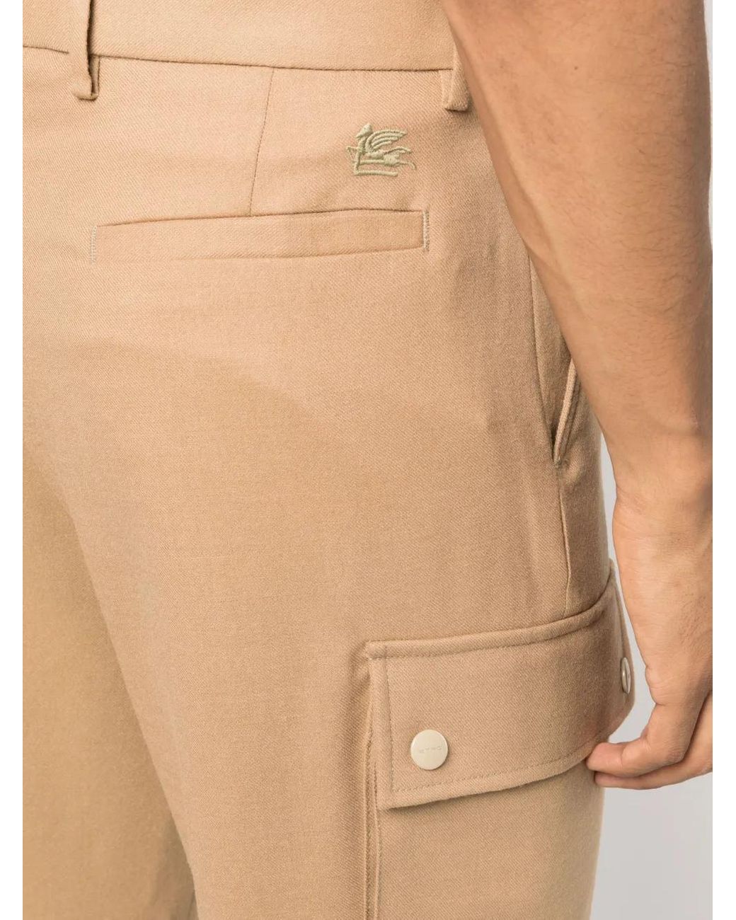 Etro Natural Slim-Fit Trousers for men