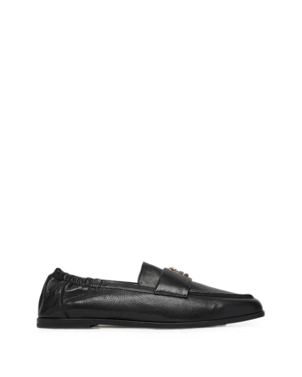 Patrizia Pepe Black Square-Toe Loafers