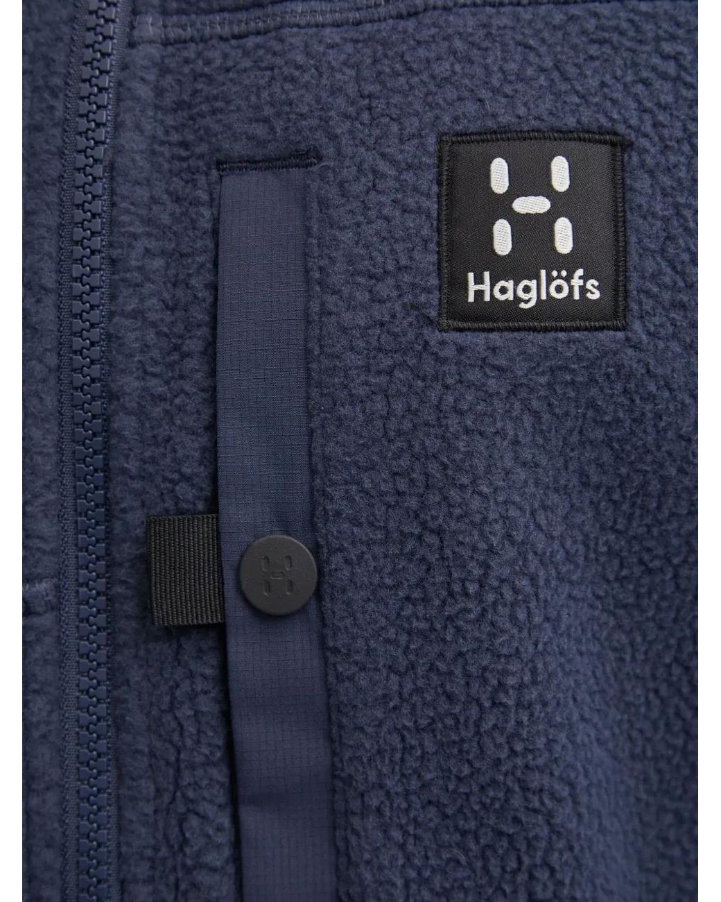 Haglöfs Blue Malung Pile Hooded Zip-Up Jacket for men
