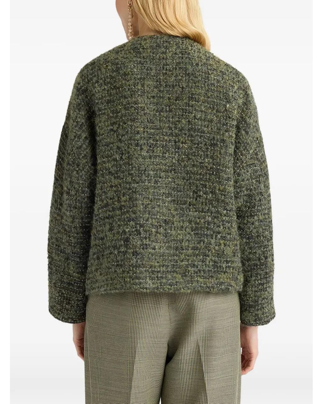 Momoní Green Veste Mosara À Simple Boutonnage