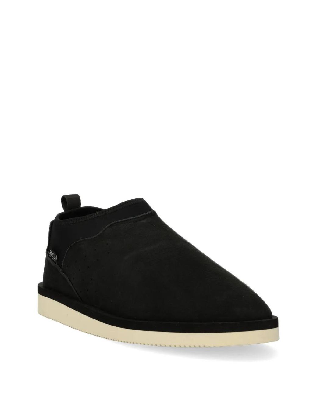 Suicoke Black Suede Slippers for men