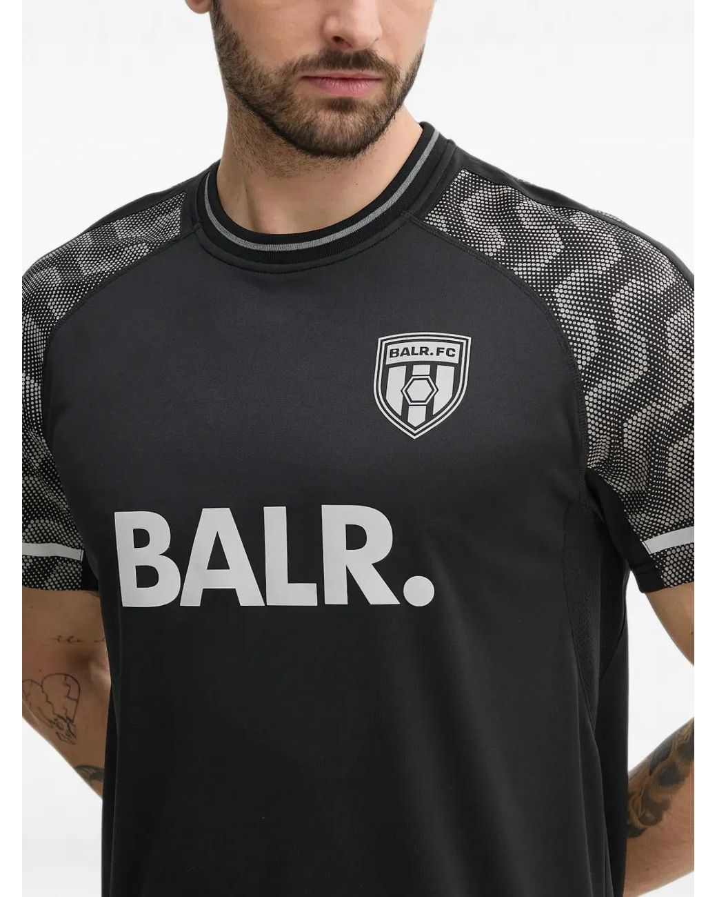 BALR Black Logo-Detail T-Shirt for men