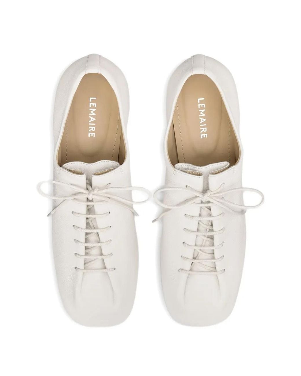 Lemaire White 55Mm Souris Elongated-Toe Pumps