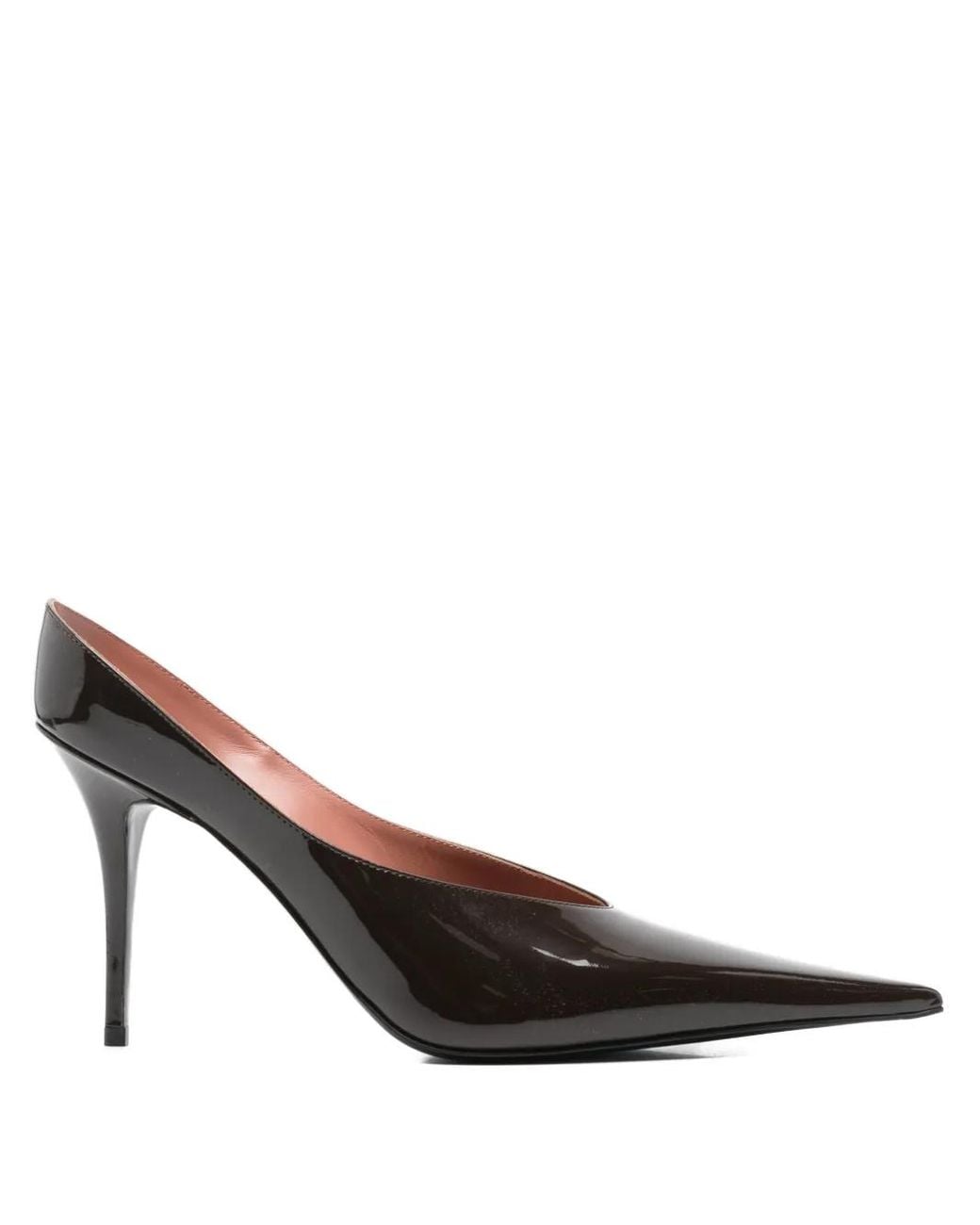 AMINA MUADDI Brown Mules Anok 90 Mm