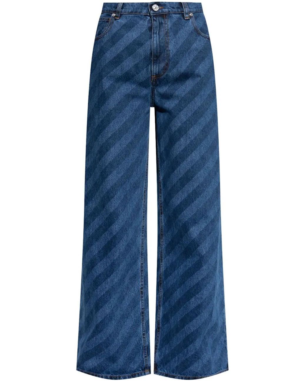 Marni Gestreepte Jeans in het Blue