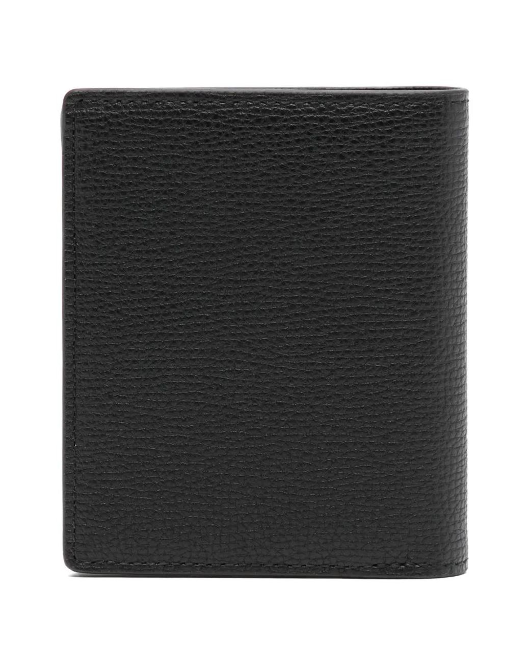 Agnes B. Black Leather Wallet for men