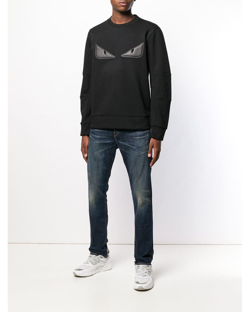 Fendi Bag Bugs Eyes Sweatshirt in Black for Men Lyst UK