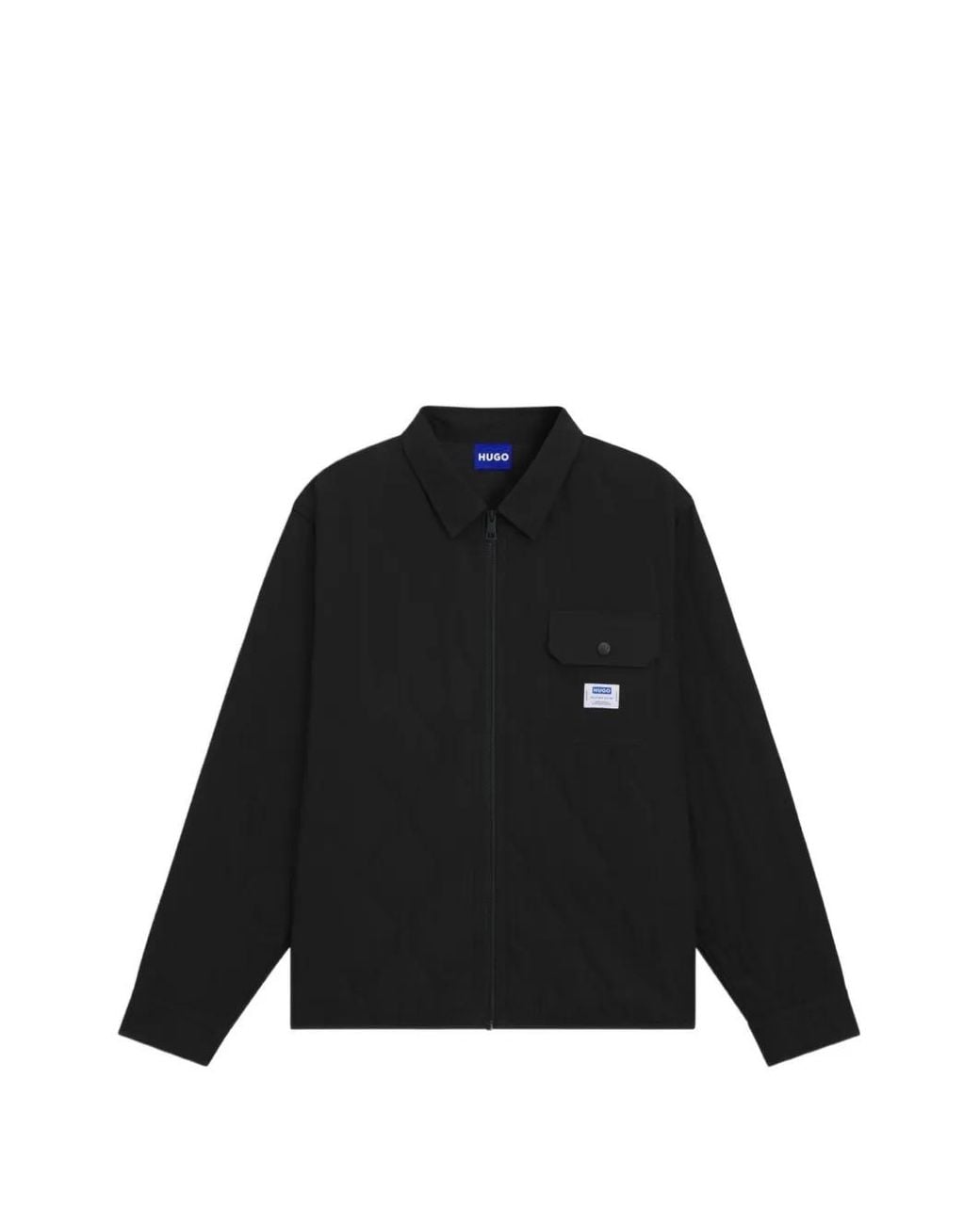 Giacca-Camicia Ebey Con Logo di HUGO in Black da Uomo