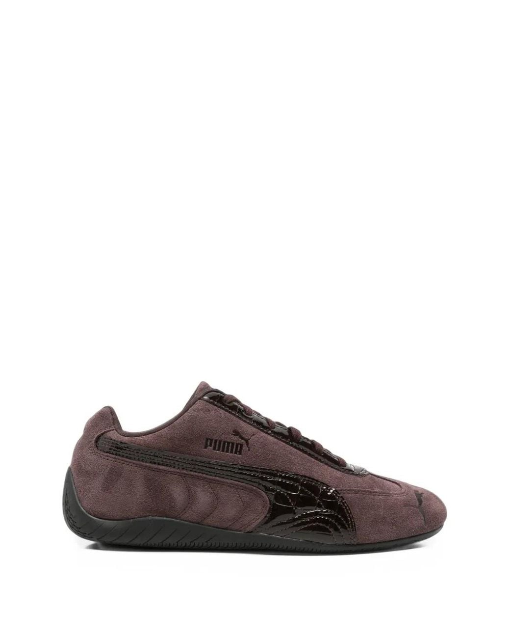 PUMA Brown Speedcat Croc Wns Croc-Effect Sneakers