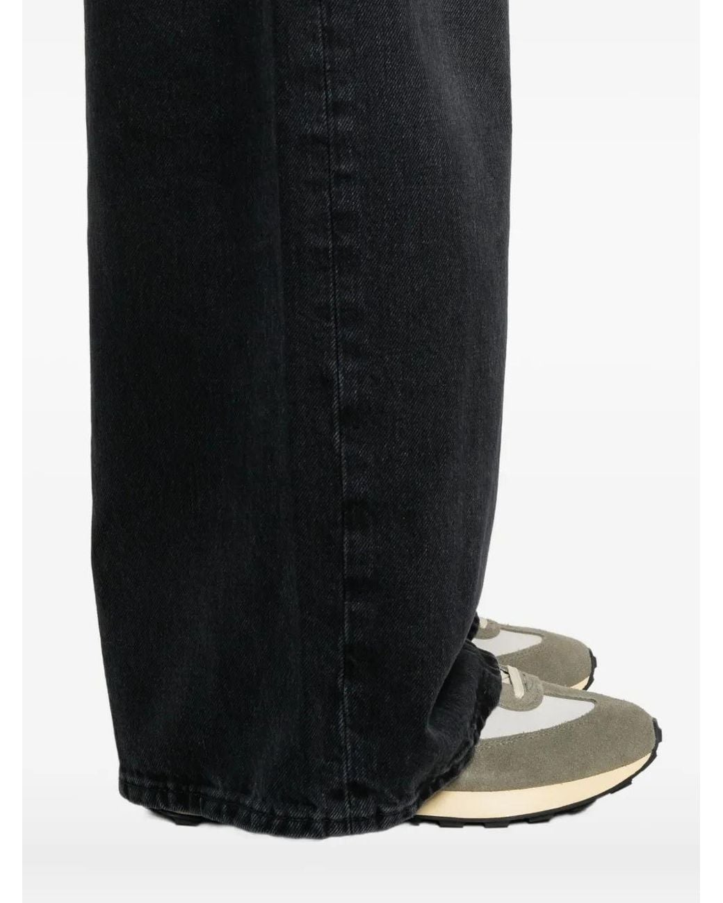 FRAME Black Five-Pocket Jeans