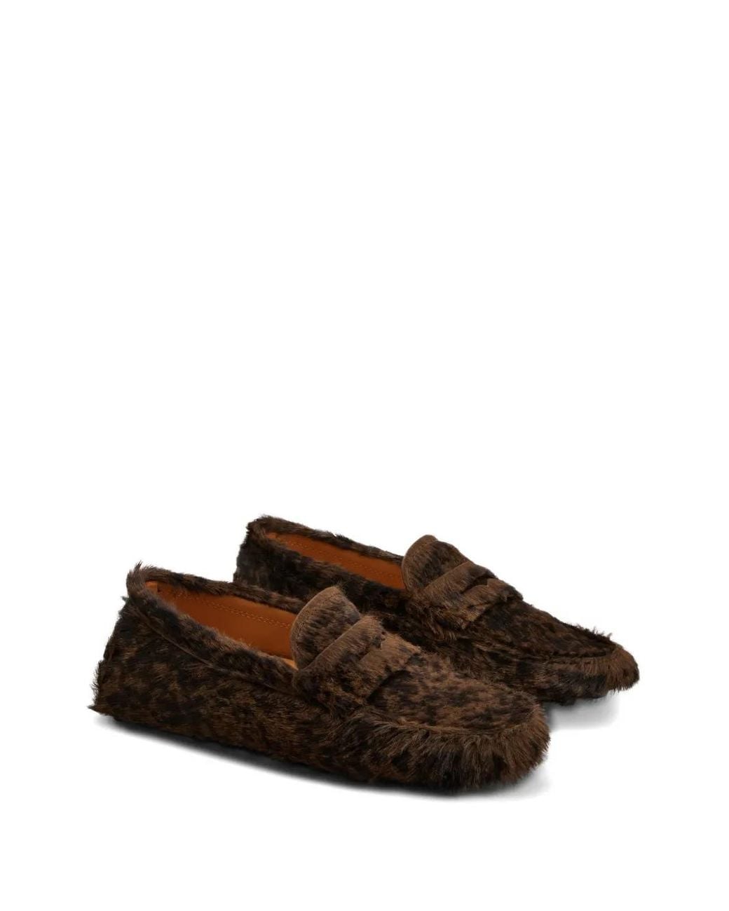 Tod's Brown Gommino Bubble Loafers