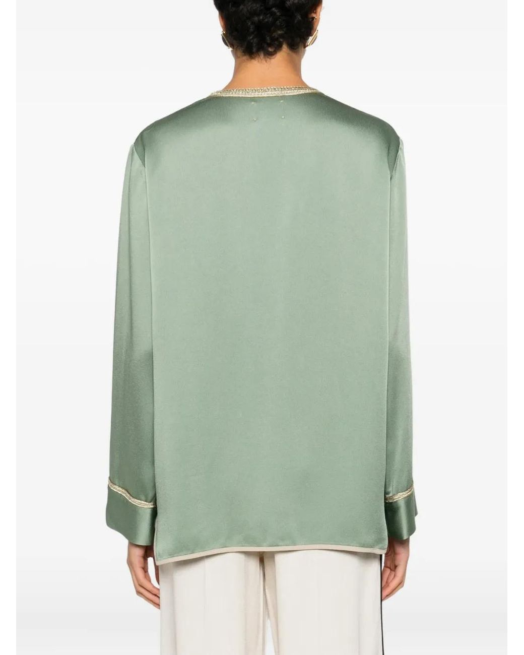 Forte_forte Green Kimono Jacket