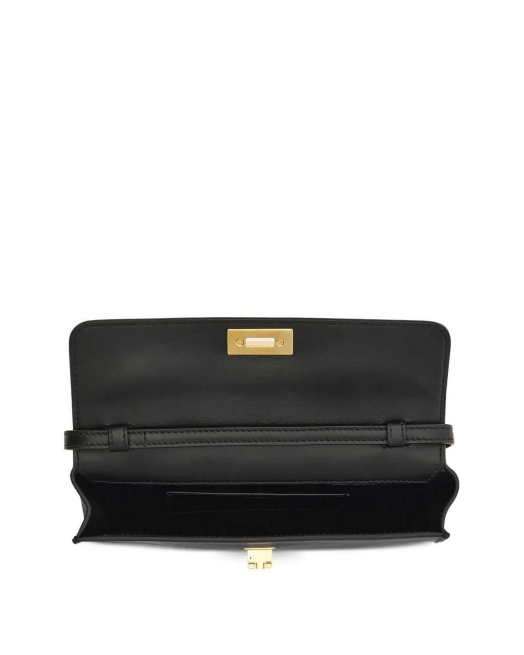 Ferragamo Black Flat Gancini Minibag