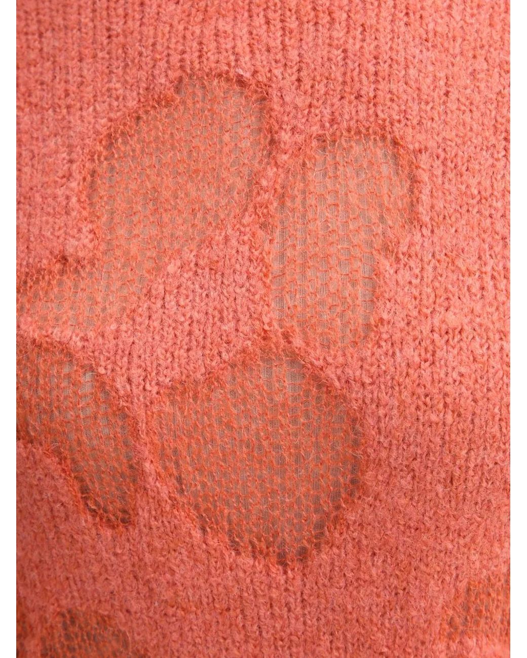 Benetton Red Puff-Sleeve Top