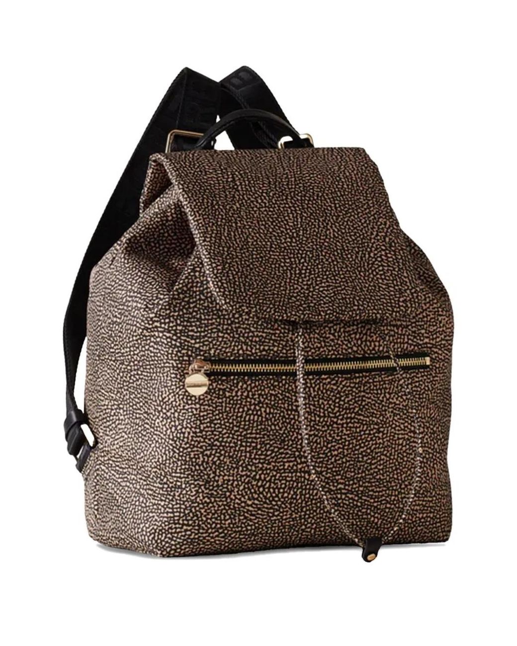 Borbonese Brown Medium Zaino Drawstring Backpack
