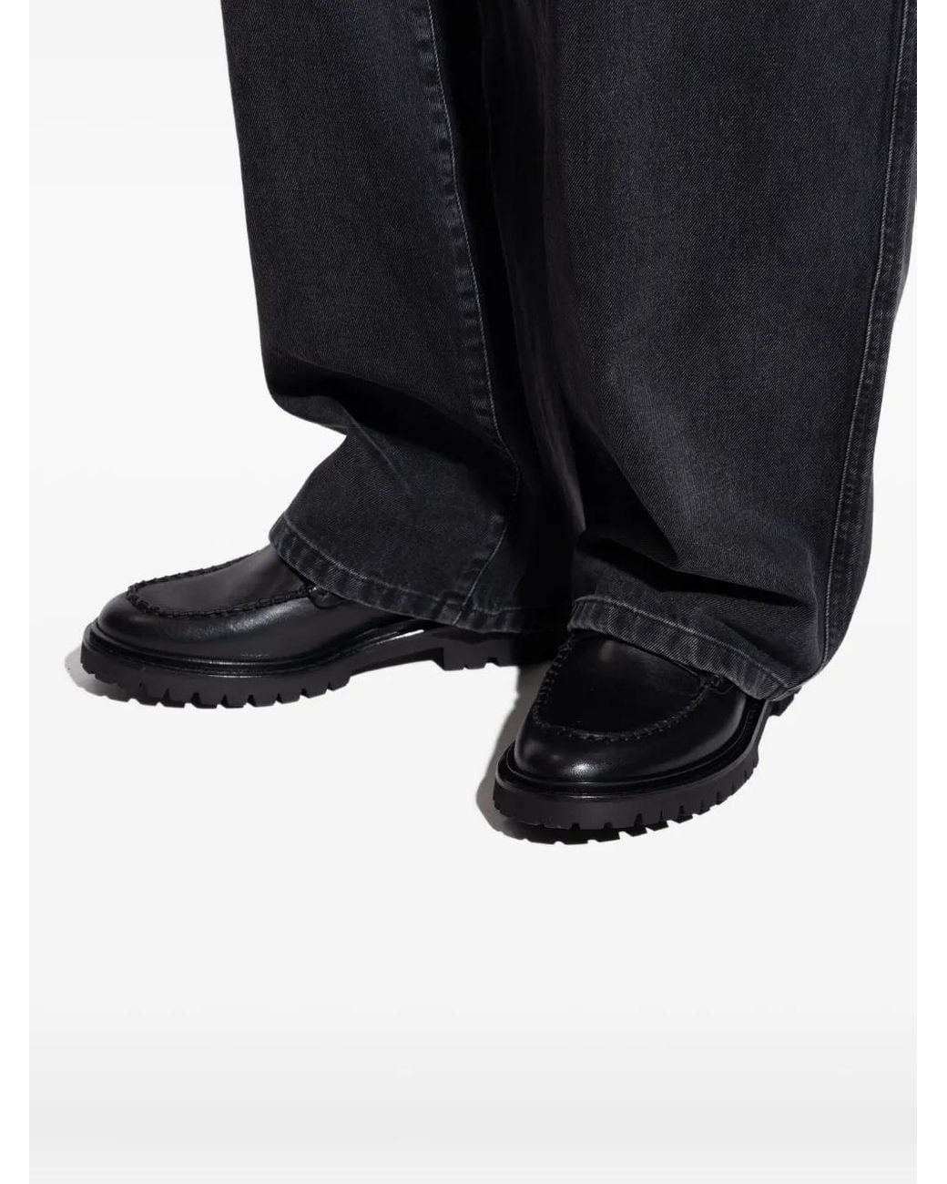 Isabel Marant Black Frezzah Loafers for men
