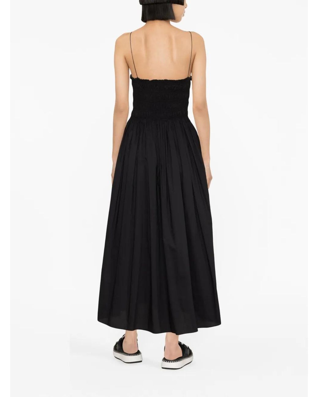 Matteau Black Shirred Bodice Dress