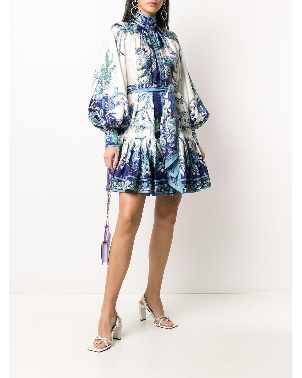 Zimmermann Glassy Phoenix Print Silk Dress in White | Lyst Zimmermann Glassy Phoenix Print Silk Dress in White | Lyst