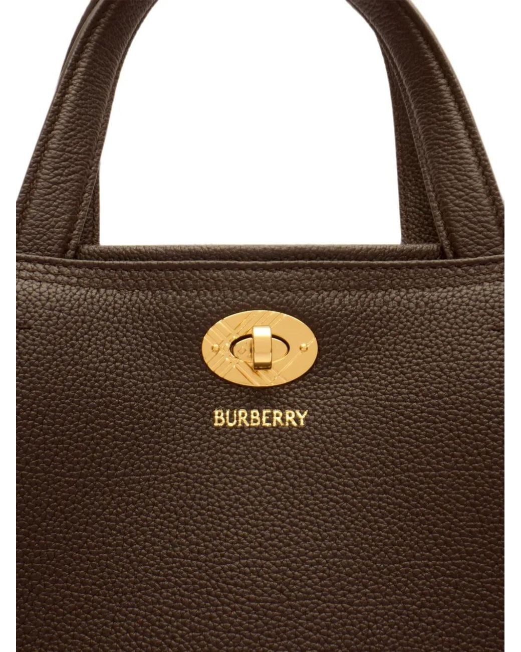 Burberry Brown Small Check Cotswolds Tote Bag