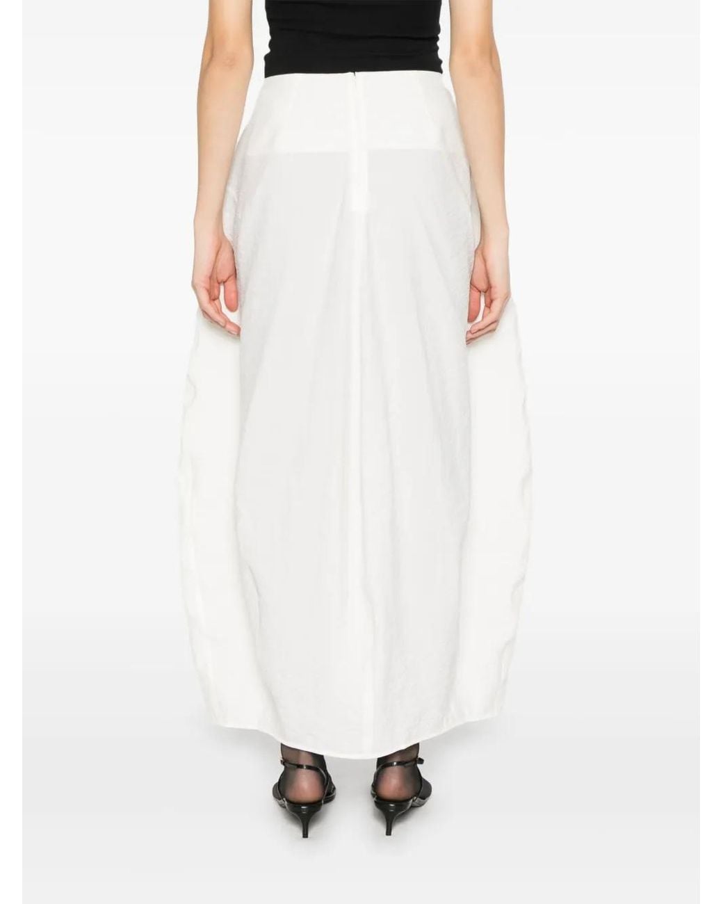 Totême  White Parachute Skirt