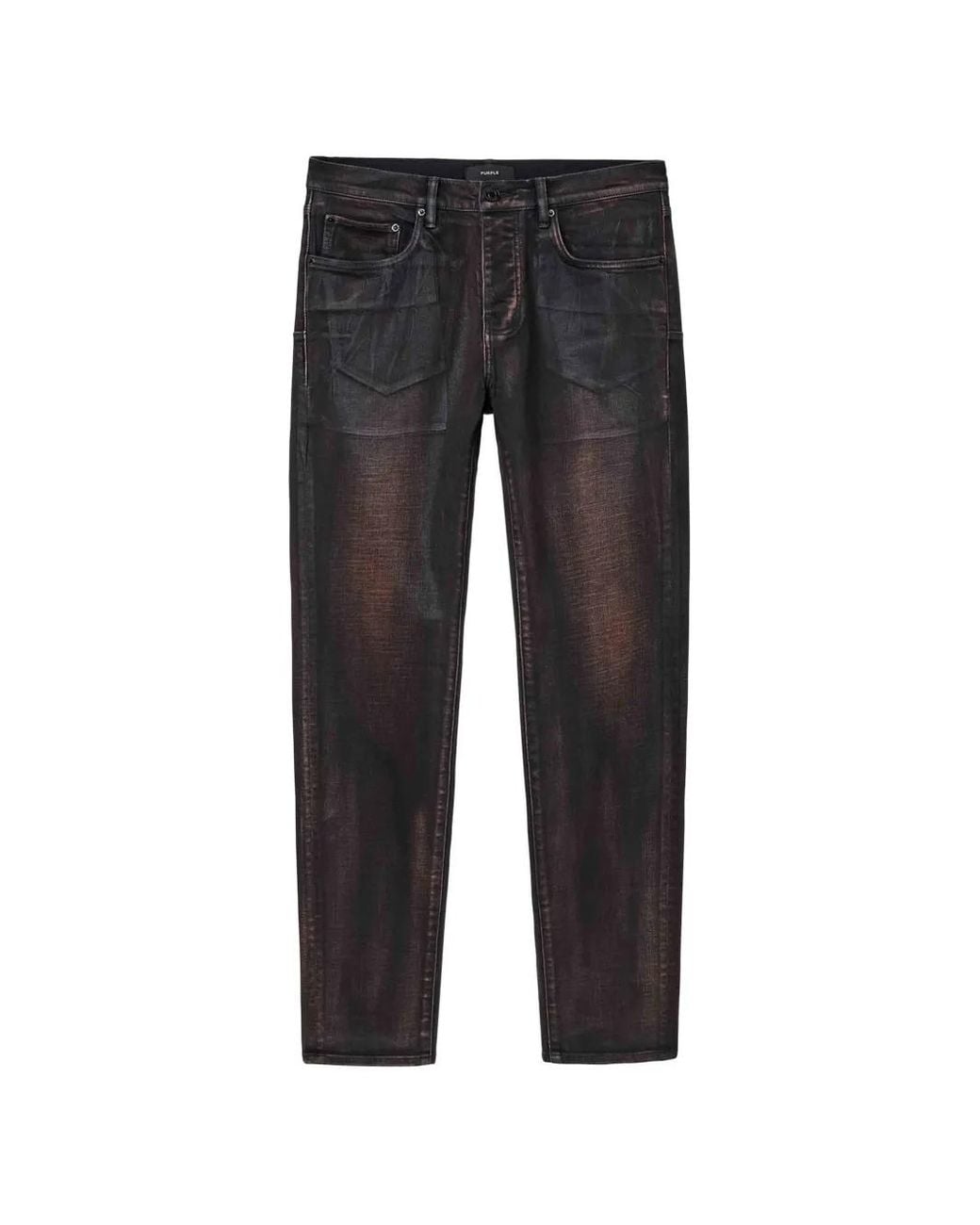 Purple Brand Black P001 Ink-Splatter Jeans for men