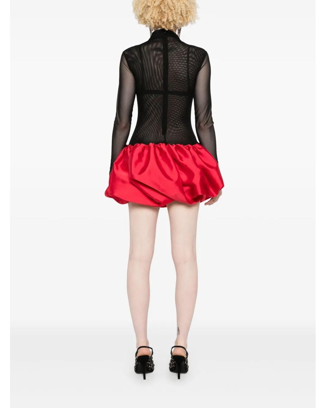 Atu Body Couture Red Ruffled Mini Dress