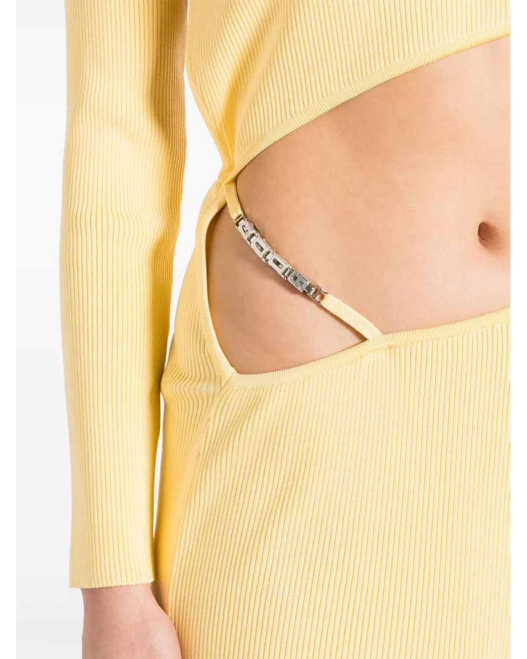 Gcds Metallic Short Asymmetric Dress