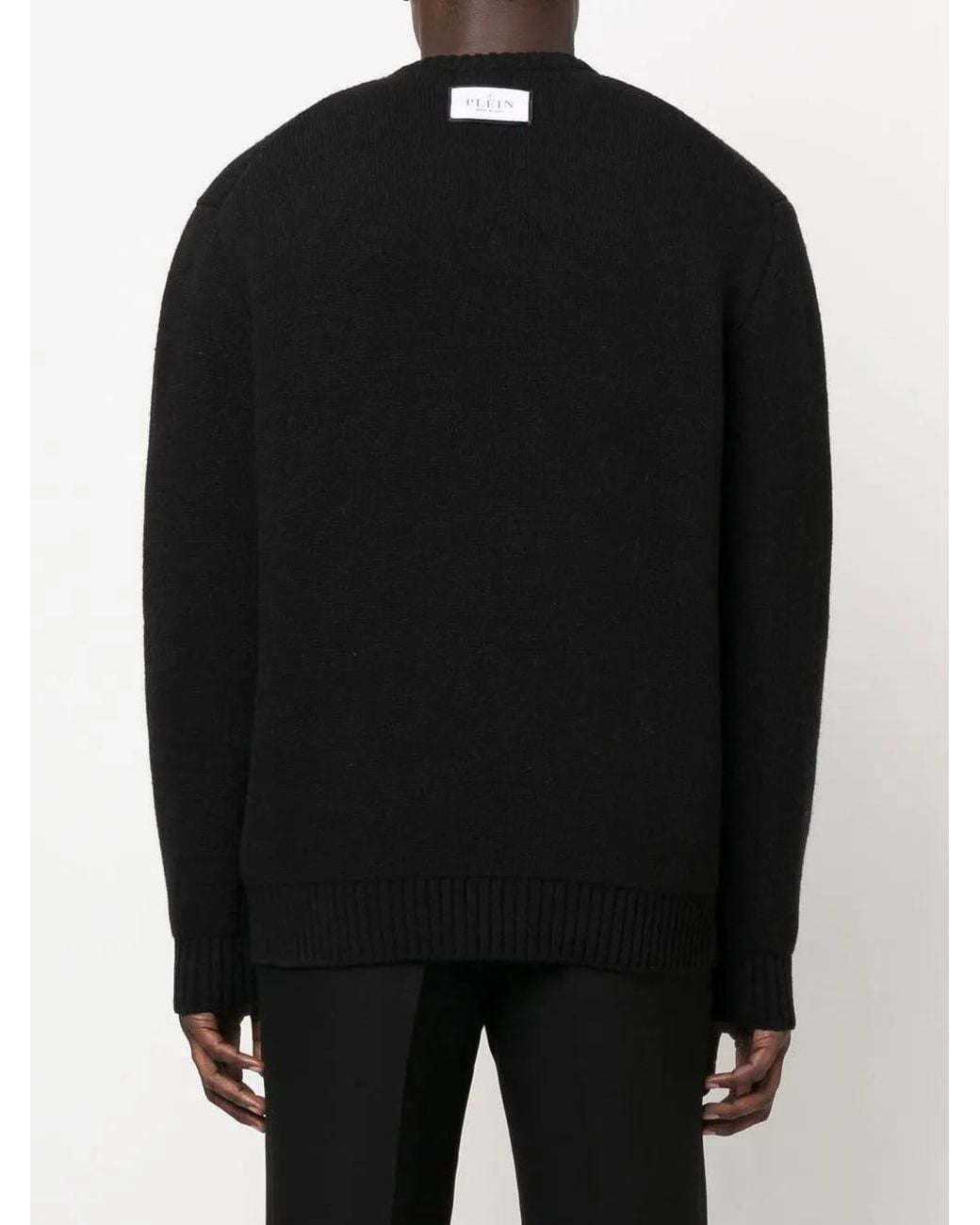 Philipp Plein Black Jumper for men