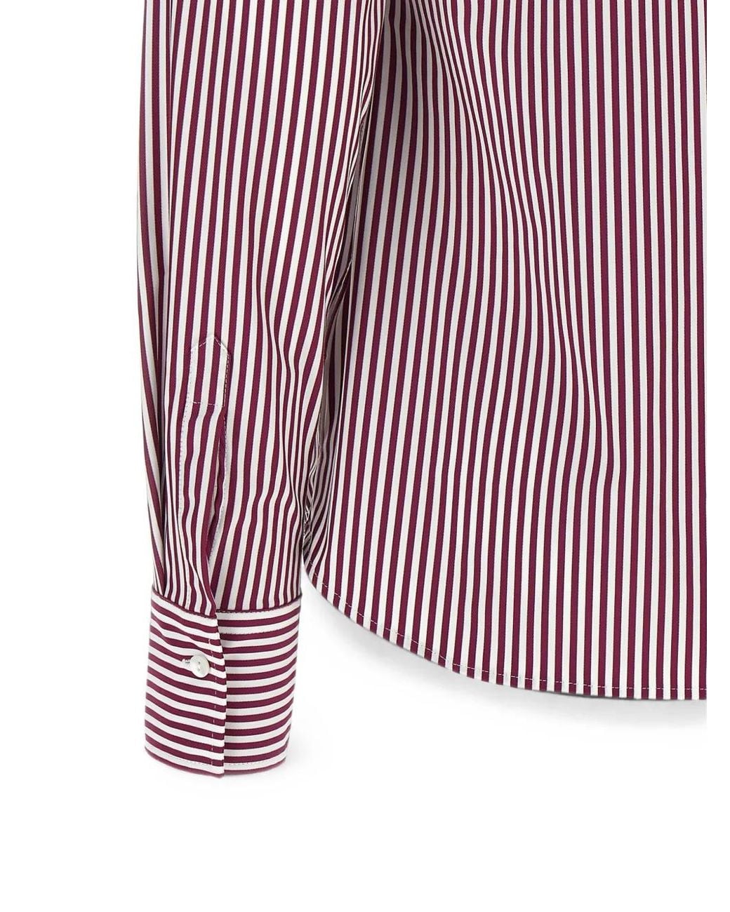 Xacus Purple Sarakt Striped Shirt
