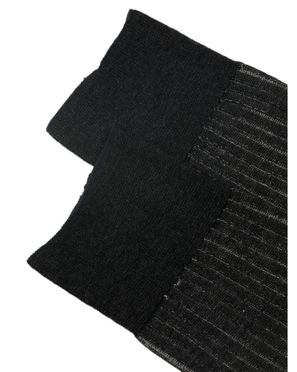 ANT45 White Menfi Long Pinstripe-Pattern Socks for men