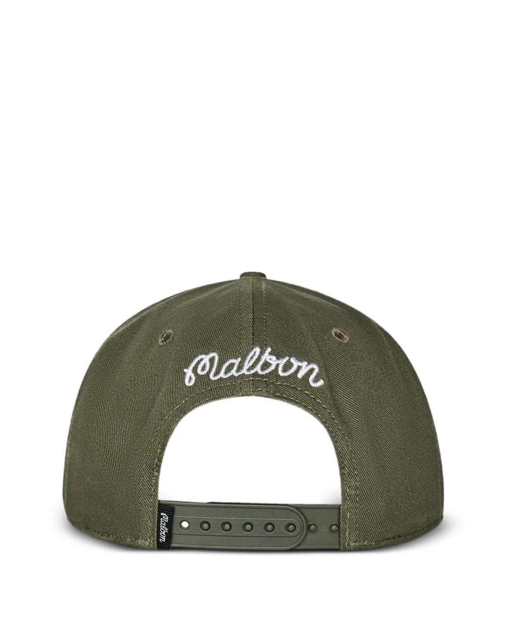Malbon Golf Green Benchmark Snapback Cap for men